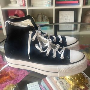 Chuck Taylor All Star Lift Platform Canvas BLACK Size 8